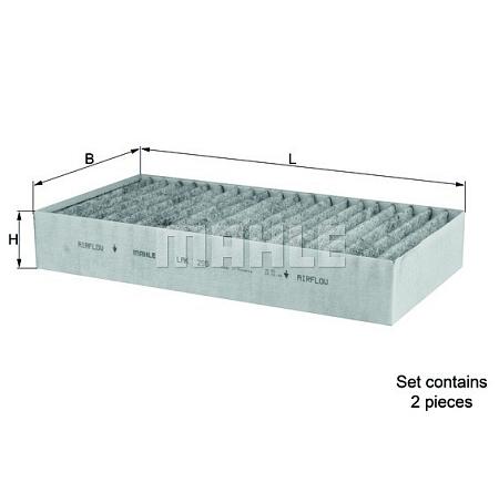 Фильтр салонный (угольный) lak295/s