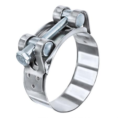 Хомут силовой универсальный 52-55 мм нержавеющая сталь 5255w2