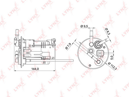 Фильтр топливный SUZUKI LIANA 02- LF-980M
