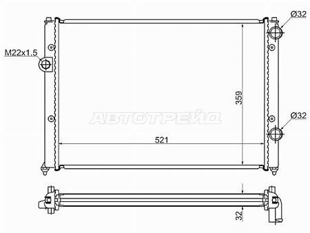 Радиатор Volkswagen Passat 93-97