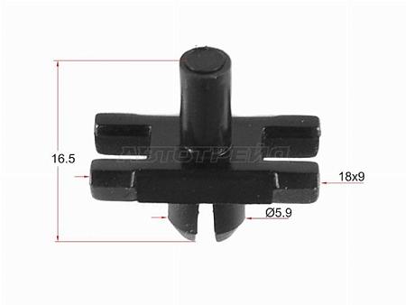 Клипса молдинга BMW (1 шт.)