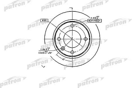 PBD1122 Диск тормозной
