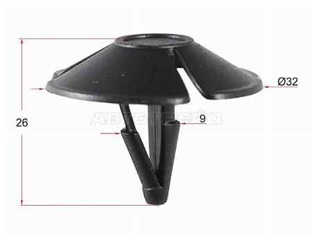 Клипса обшивки капота CHRYSLER (1 шт.)