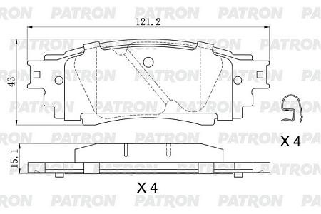 PBP281 Колодки тормозные дисковые