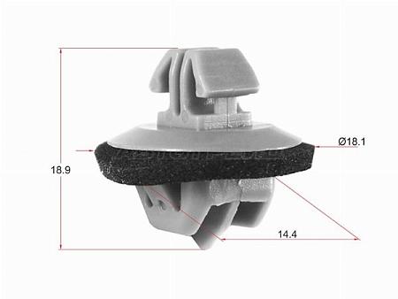 Клипса молдинга TOYOTA/LEXUS (1 шт.)