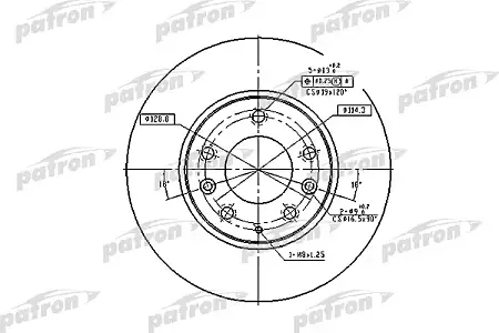 PBD4386 Диск тормозной