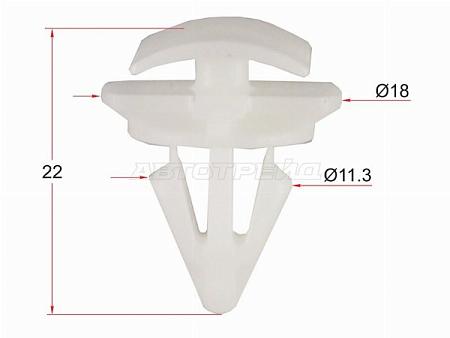 Клипса молдинга VAG (1 шт.)