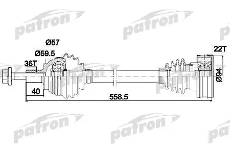 PDS0410 Полуось