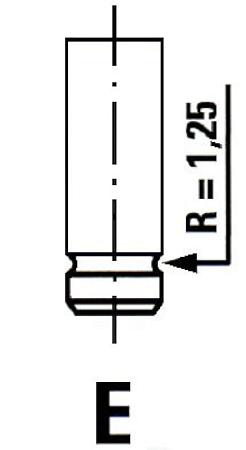 Клапан выпускной nissan primera  x-trail r6278/rarnt