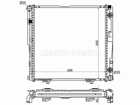 Радиатор Mercedes-Benz E-Class 84-95