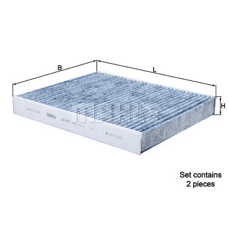 Фильтр салонный (угольный) lak467/s