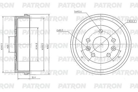 PDR1013 Барабан тормозной