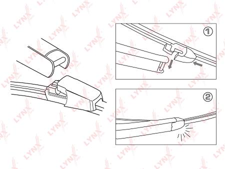 Щётка стеклоочистителя задняя, 330мм LR33P