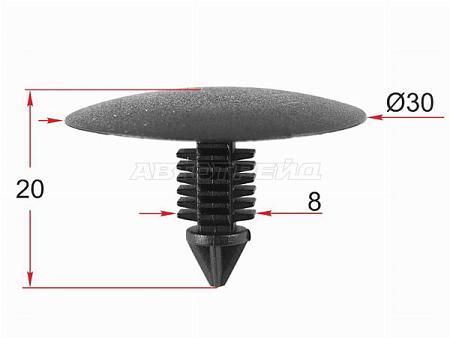 Клипса обшивки кузова RENAULT (1 шт.)
