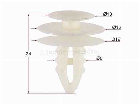 Клипса обшивки FORD (1 шт.)