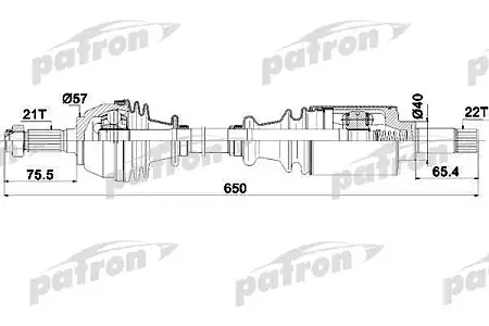 PDS0040 Полуось