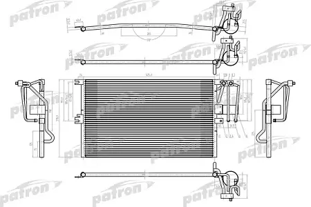 PRS1040 Радиатор кондиционера