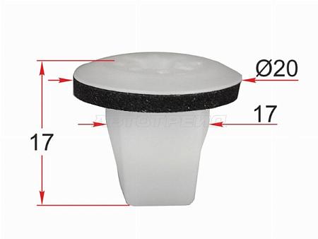 Клипса под винт MAZDA (1 шт.)