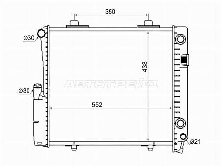 Радиатор Mercedes-Benz 190 82-94