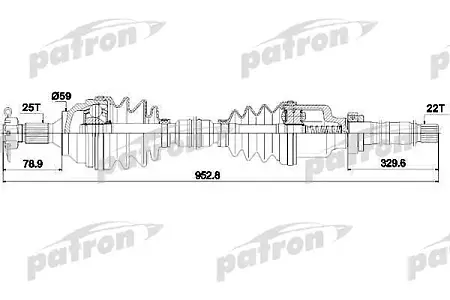 PDS0729 Полуось