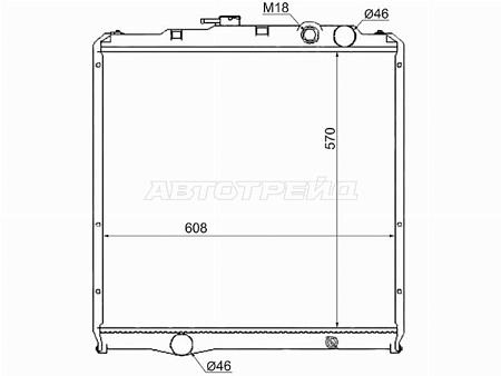 Радиатор Mitsubishi Fuso Fighter 85-99