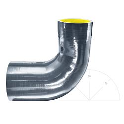 Силиконовый изгиб-переходник 57-76мм 90 градусов shb577690
