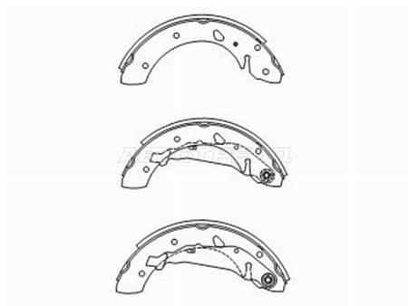 Колодки тормозные барабанные Toyota Avensis (T220) 97-03