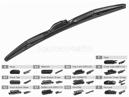 Щетка стеклоочистителя (Гибридная/ 14 (350мм))