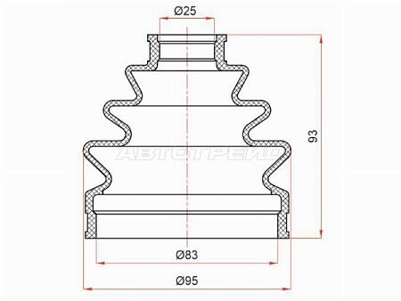 Пыльник шруса наружный KIA K5 20-/TOYOTA VITZ NSP135