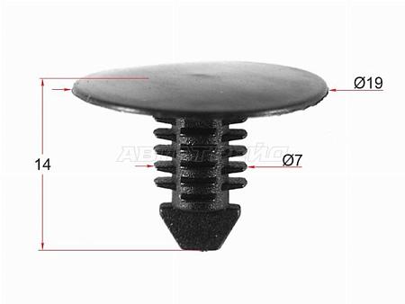 Клипса защиты двигателя GM (1 шт.)