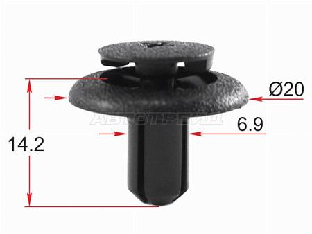 Клипса крепежная SUBARU (1 шт.)