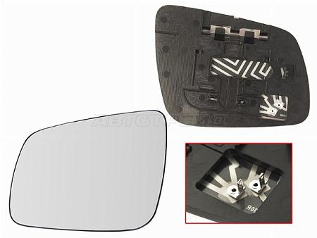 Полотно зеркала Mitsubishi Lancer 07-17 (Слева/ Обогрев/ сферическое)