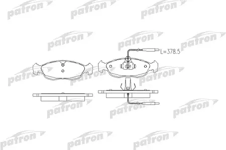 PBP1168 Колодки тормозные дисковые