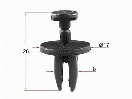 Клипса защиты бампера GM (1 шт.)