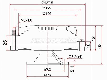 Вискомуфта TOYOTA MARKII,SUPRA,CROWN 1G-FE 92-