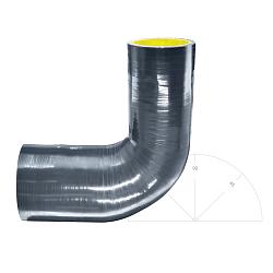 Силиконовый изгиб-переходник 50-63мм 90 градусов shb506390