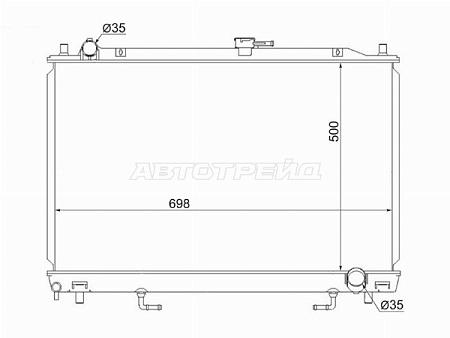 Радиатор Mitsubishi Pajero 99-11