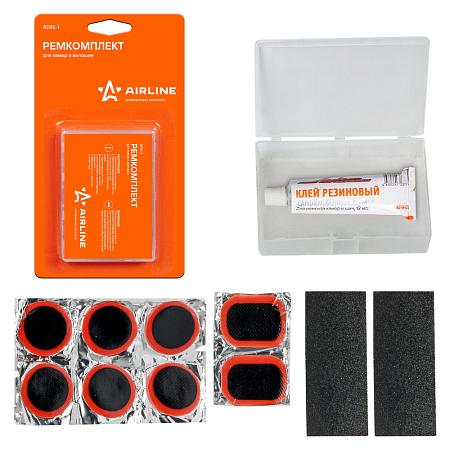 Ремкомплект для камер в кейсе (заплатки 25х25, н/ж бумага, клей-активатор) (ATRK-1)