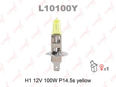 Лампа H1 12V100W P14.5S YELLOW L10100Y