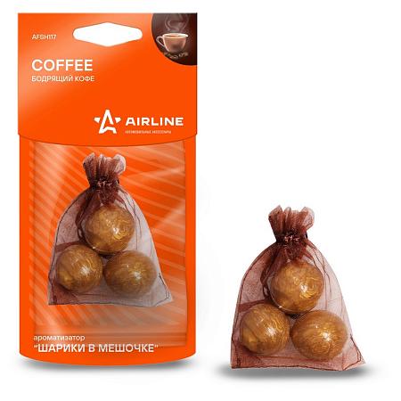 AIRLINE AFSH117 Ароматизатор "Шарики в мешочке" Бодрящий кофе