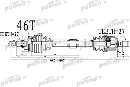 PDS0489 Полуось