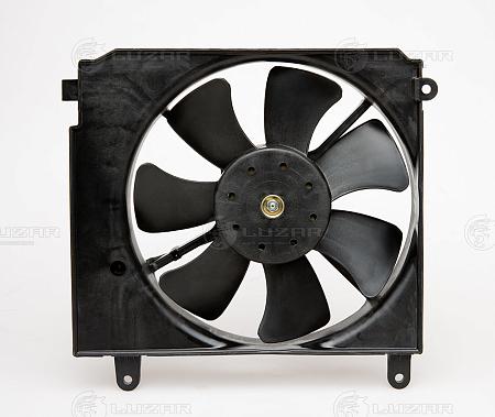 LUZAR LFc 0580 Электровентилятор охлаждения для автомобилей Chevrolet Lanos (97-) (с кожухом)