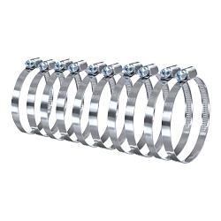 Хомут червячный 70-90 мм нержавеющая сталь (10 шт)