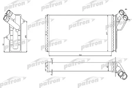 PRS2020 Радиатор отопителя