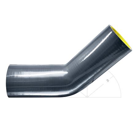 Силиконовый изгиб-переходник 57-63мм 45 градусов shb576345