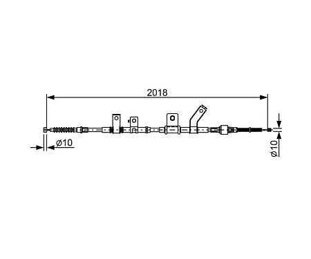 Тормозной трос 1987482516