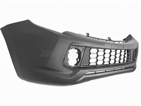 Бампер передний Mitsubishi L200 15-19 (Под ПТФ)