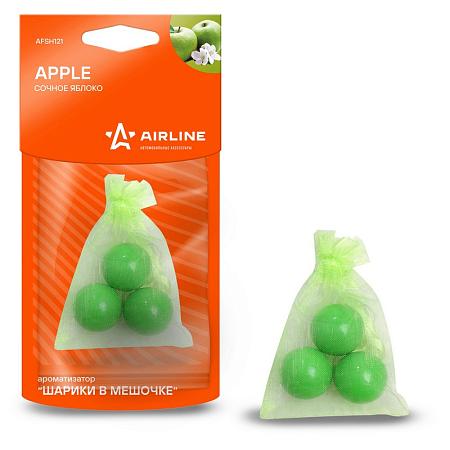AIRLINE AFSH121 Ароматизатор "Шарики в мешочке" Сочное яблоко