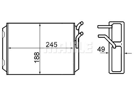 Теплообменник салона VOLVO 740 ah70000s