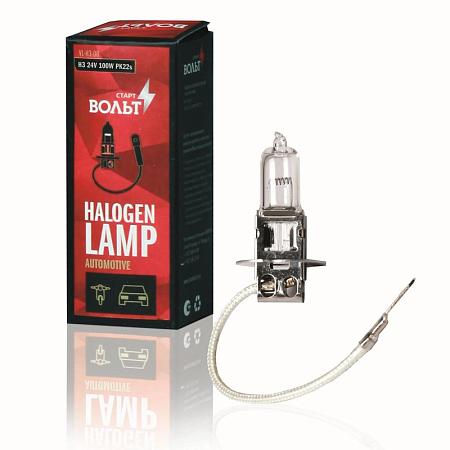 STARTVOLT VL-H3-08 Галогенная лампа H3 24V 100W PK22S